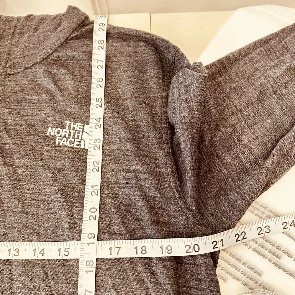 The North Face Hoodie Mens Large Grey Henley Pullover